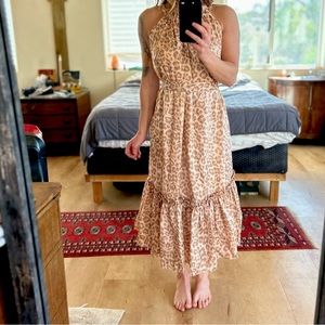 Zimmermann Kirra leopard print silk chiffon dress